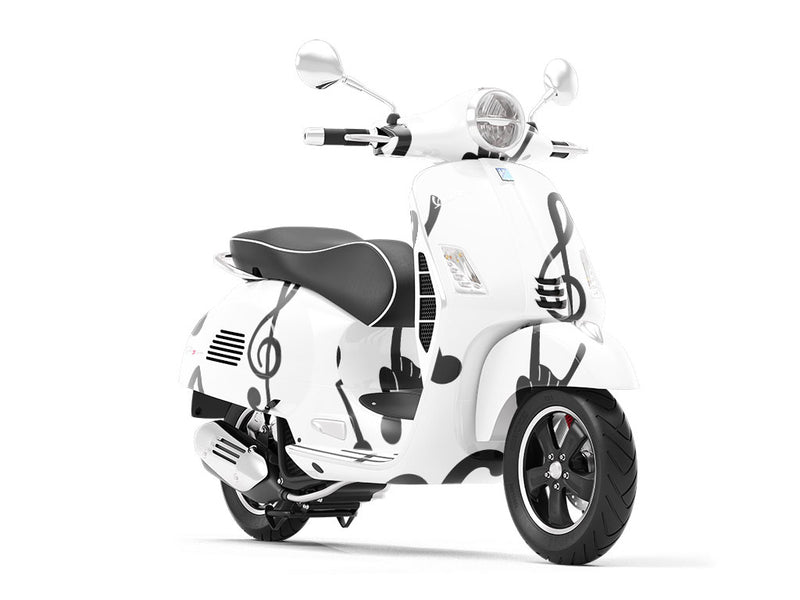 Soft Rock Music Vespa Scooter Wrap Film