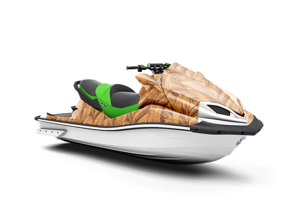 Soft Splendor Wood Plank Jet Ski Vinyl Customized Wrap