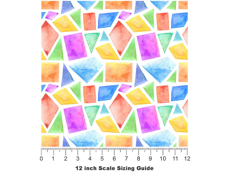 Soft Tile Mosaic Vinyl Film Pattern Size 12 inch Scale~Rwraps Soft Tile Mosaic Sizing Chart~2
