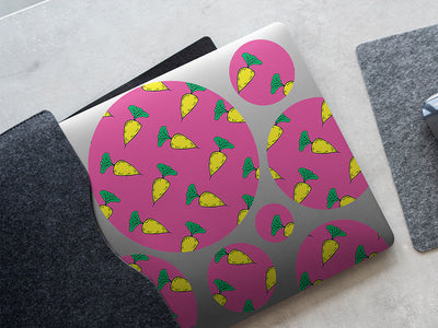 solar yellow vegetable DIY Laptop Stickers