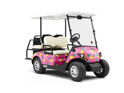 Solar Yellow Vegetable Wrapped Golf Cart