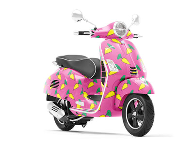 Solar Yellow Vegetable Vespa Scooter Wrap Film