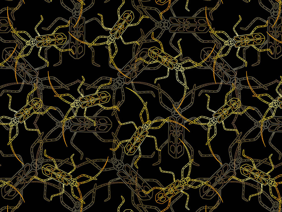 Solid Gold Bug Vinyl Wrap Pattern~Rwraps Series 914 Digitally Printed Vinyl Wrap~0