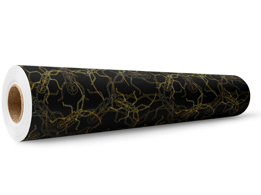 Solid Gold Bug Wrap Film Wholesale Roll~Rwraps Series 914 Digitally Printed Vinyl Roll~5