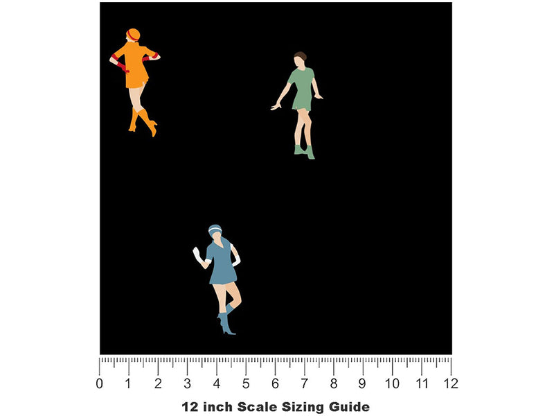 Solo Dance Hobby Vinyl Film Pattern Size 12 inch Scale~Rwraps Solo Dance Hobby Sizing Chart~2