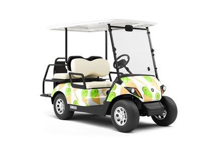 Sorbet Swirl Fruit Wrapped Golf Cart