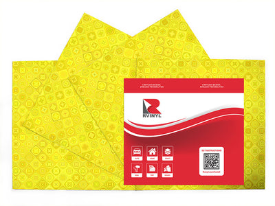 sour lemon mosaic Craft Vinyl Sheet Pack