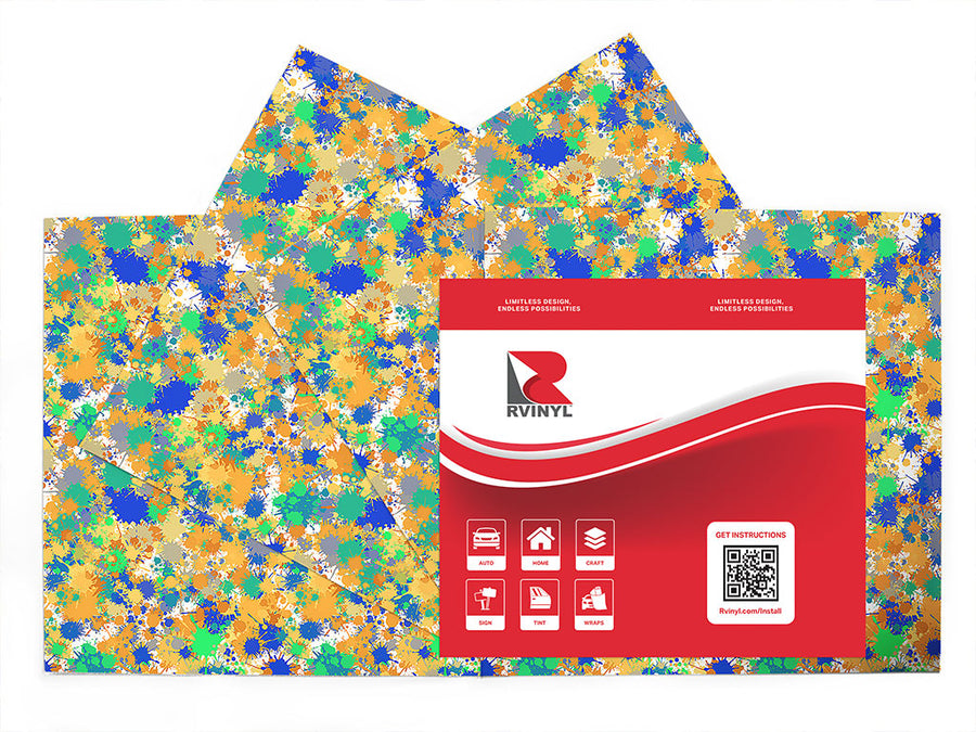 sour times paint splatter Craft Vinyl Sheet Pack