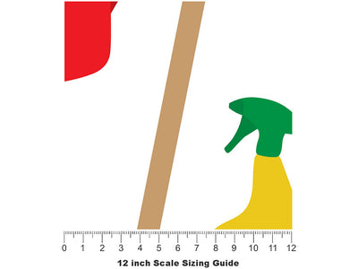Sow Seeds Gardening Vinyl Film Pattern Size 12 inch Scale~Rwraps Sow Seeds Gardening Sizing Chart~2