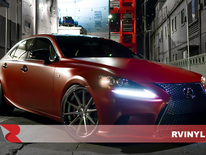 3M 2080 Series Satin Vampire Red Front Wrap