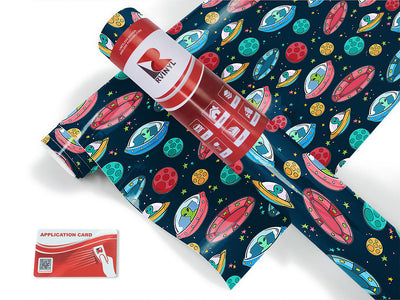 space invaders science fiction Craft Vinyl Roll