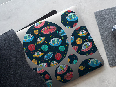 space invaders science fiction DIY Laptop Stickers
