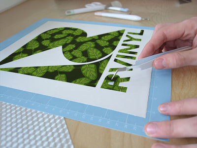 space spinach vegetable Easy Weed Craft Vinyl