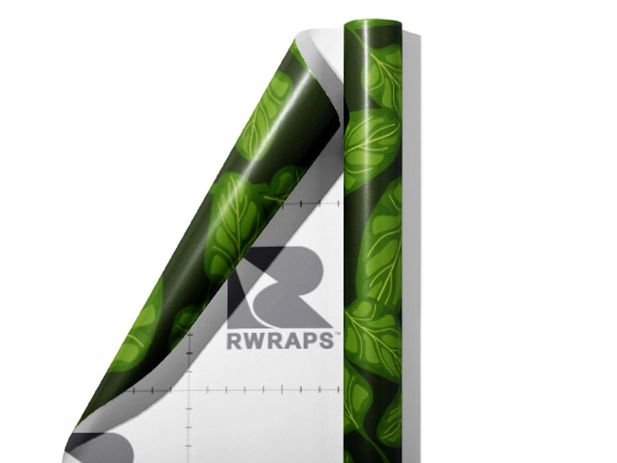 Space Spinach Vegetable Wrap Film Sheets~Rwraps Series 914 Space Spinach Vegetable Scrolled Sheet~3