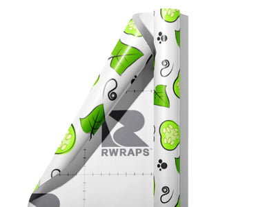 Spacemaster Crunch Vegetable Wrap Film Sheets~Rwraps Series 914 Spacemaster Crunch Vegetable Scrolled Sheet~3