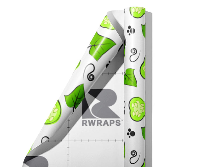 Spacemaster Crunch Vegetable Wrap Film Sheets~Rwraps Series 914 Spacemaster Crunch Vegetable Scrolled Sheet~3