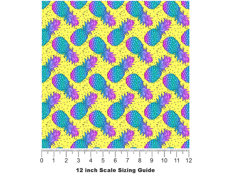 Spanish Jewels Fruit Vinyl Film Pattern Size 12 inch Scale~Rwraps Spanish Jewels Fruit Sizing Chart~2