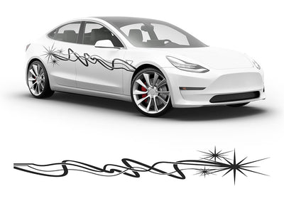 Sparkle Body Graphic~Full Side Auto Decal Kit~0