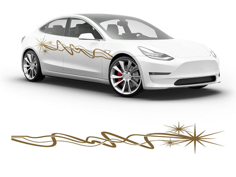 3M Gold Sparkle Body Graphic~Full Side Auto Decal Kit~0