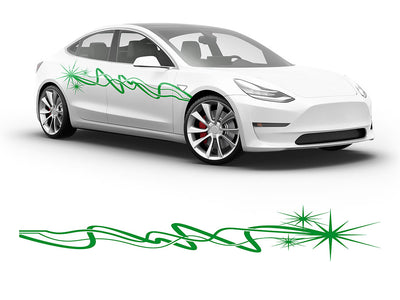 3M Bright Green Sparkle Body Graphic~Full Side Auto Decal Kit~0