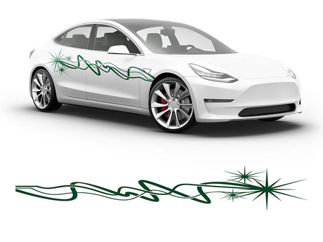 3M Dark Green Sparkle Body Graphic~Full Side Auto Decal Kit~0