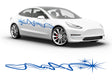 3M Azure Blue Sparkle Body Graphic~Full Side Auto Decal Kit~0