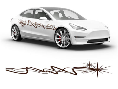 3M Brown Sparkle Body Graphic~Full Side Auto Decal Kit~0