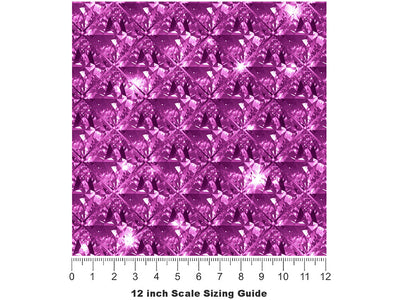 Sparkling Royals Gemstone Vinyl Film Pattern Size 12 inch Scale~Rwraps Sparkling Royals Gemstone Sizing Chart~2