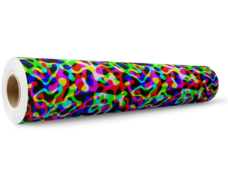 Speed of Night Retro Wrap Film Wholesale Roll~Rwraps Series 914 Digitally Printed Vinyl Roll~5