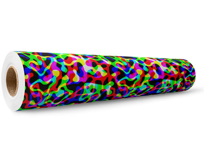 Speed of Night Retro Wrap Film Wholesale Roll~Rwraps Series 914 Digitally Printed Vinyl Roll~5