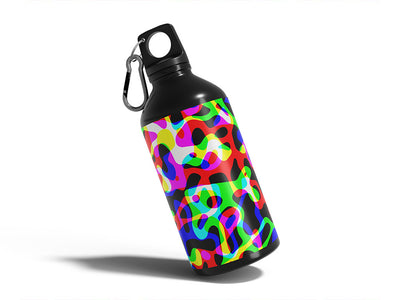 speed of night retro Water Bottle DIY Stickers