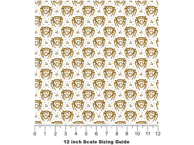 Spider Fangs Spooky Fun Vinyl Film Pattern Size 12 inch Scale~Rwraps Spider Fangs Spooky Fun Sizing Chart~2