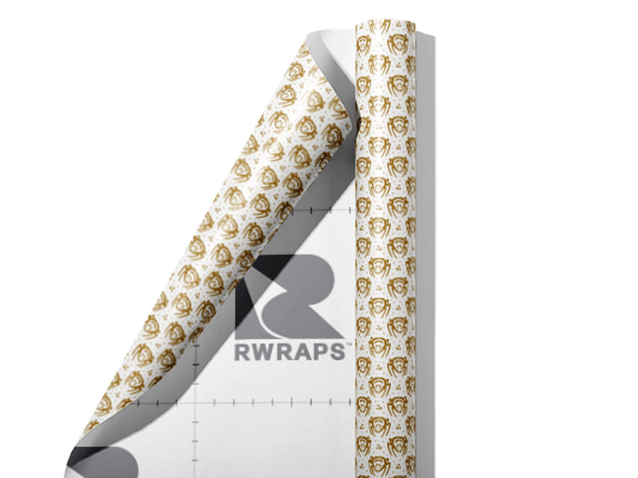 Spider Fangs Spooky Fun Wrap Film Sheets~Rwraps Series 914 Spider Fangs Spooky Fun Scrolled Sheet~3