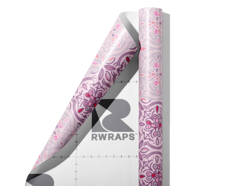 Spider Lily Tile Wrap Film Sheets~Rwraps Series 914 Spider Lily Tile Scrolled Sheet~4