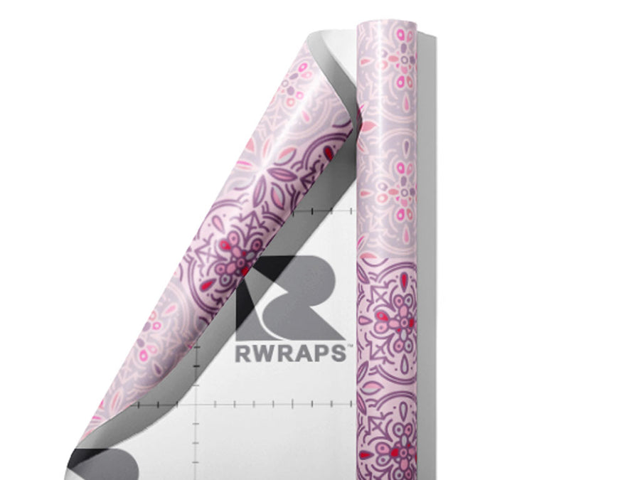Spider Lily Tile Wrap Film Sheets~Rwraps Series 914 Spider Lily Tile Scrolled Sheet~4