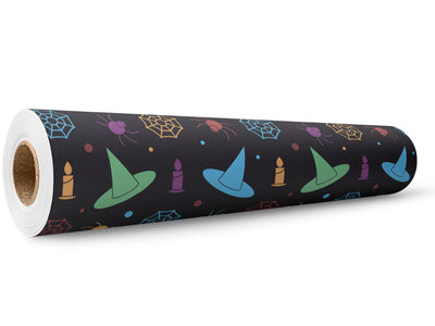 Spidery Hats Witch Wrap Film Wholesale Roll~Rwraps Series 914 Digitally Printed Vinyl Roll~5