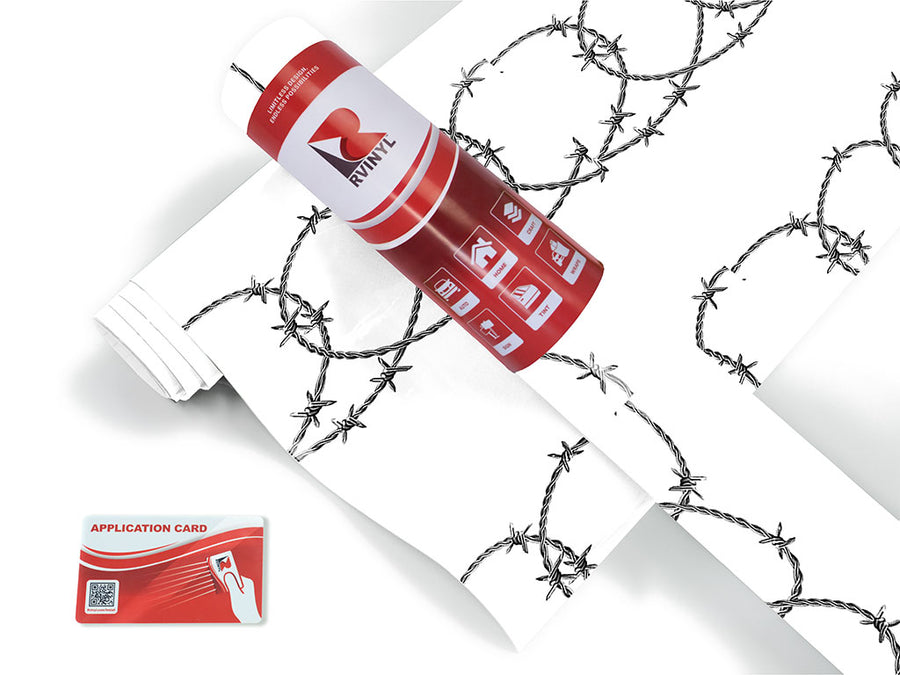 spiraling ross barbed wire Craft Vinyl Roll