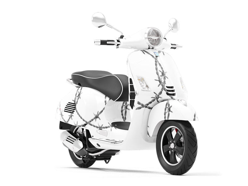 Spiraling Ross Barbed Wire Vespa Scooter Wrap Film