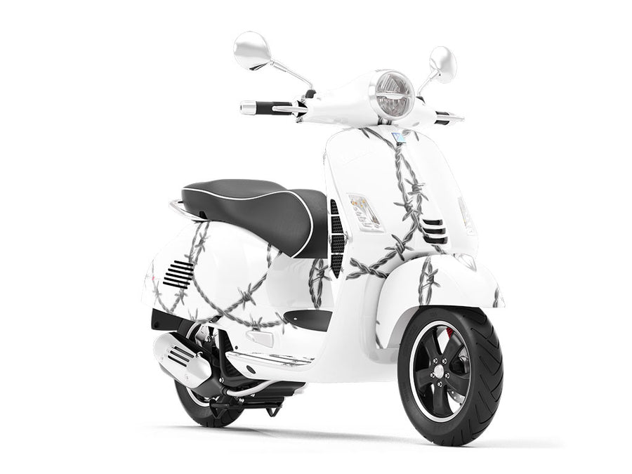 Spiraling Ross Barbed Wire Vespa Scooter Wrap Film