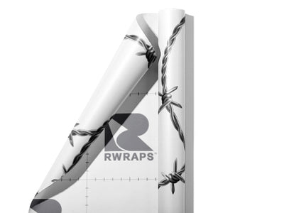 Spiraling Ross Barbed Wire Wrap Film Sheets~Rwraps Series 914 Spiraling Ross Barbed Wire Scrolled Sheet~3
