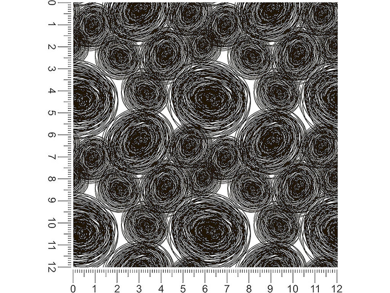 spiraling thoughts abstract geometric 1ft x 1ft Craft Sheets