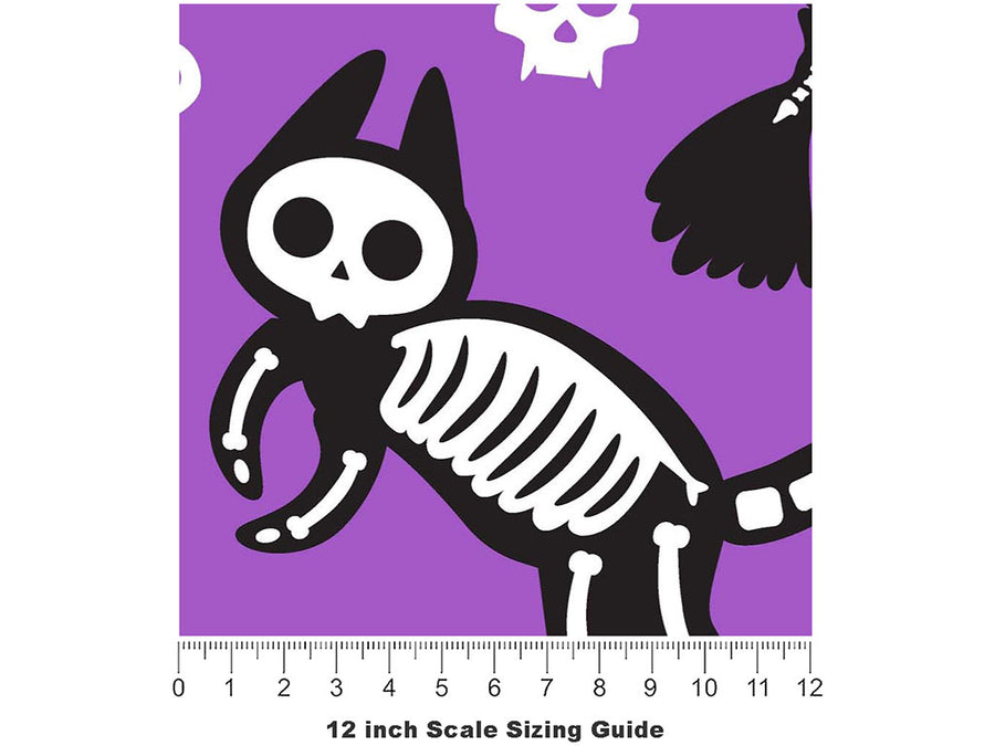 Spirit Pets Halloween Vinyl Film Pattern Size 12 inch Scale~Rwraps Spirit Pets Halloween Sizing Chart~2