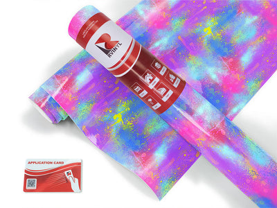 splattered fantasy tie dye Craft Vinyl Roll
