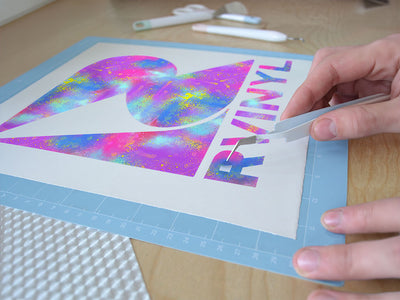 splattered fantasy tie dye Easy Weed Craft Vinyl