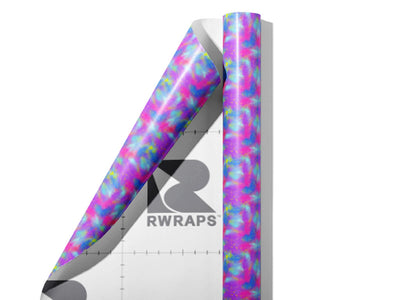 Splattered Fantasy Tie Dye Wrap Film Sheets~Rwraps Series 914 Splattered Fantasy Tie Dye Scrolled Sheet~3