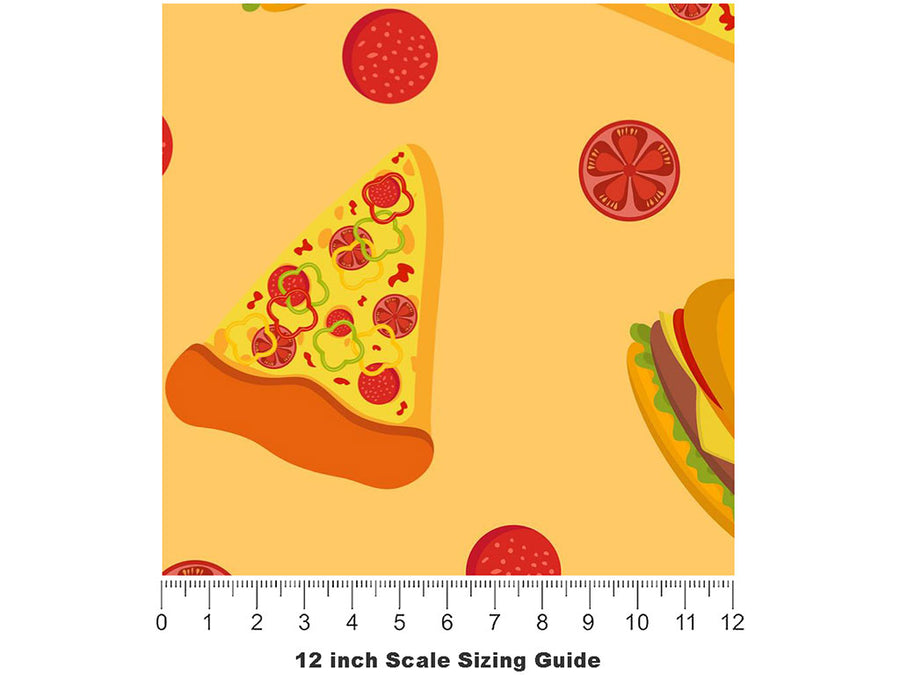 Split Decision Americana Vinyl Film Pattern Size 12 inch Scale~Rwraps Split Decision Americana Sizing Chart~3