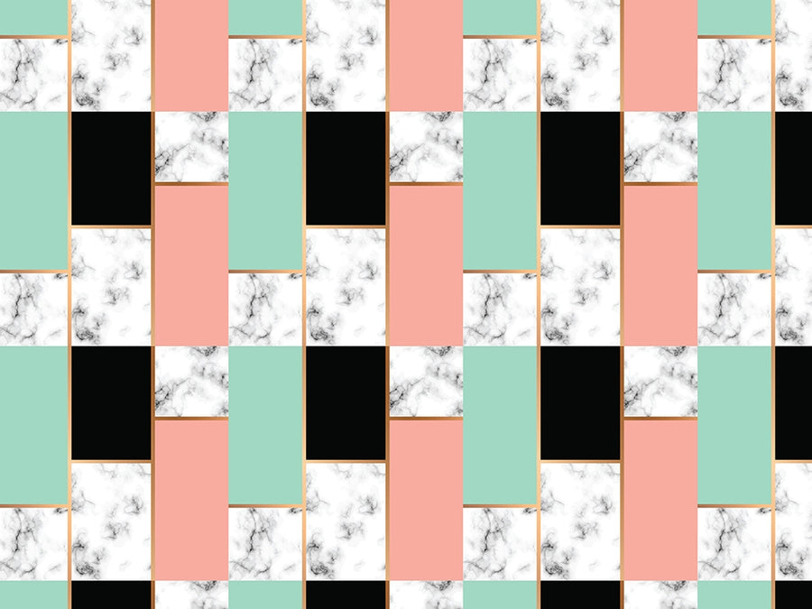 Split Panels Tile Vinyl Wrap Pattern~Rwraps Series 914 Digitally Printed Vinyl Wrap~0