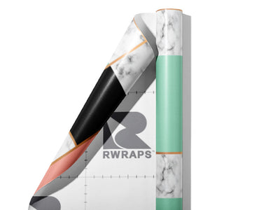 Split Panels Tile Wrap Film Sheets~Rwraps Series 914 Split Panels Tile Scrolled Sheet~4