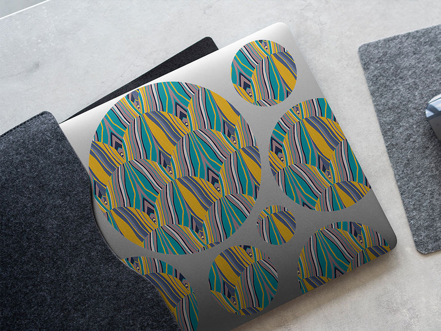 split personality art deco DIY Laptop Stickers