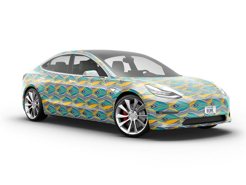 Split Personality Art Deco Vehicle Vinyl Wrap
